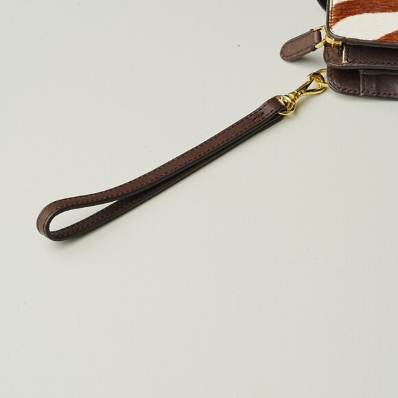 Ralph Lauren Print Leather Tech Wristlet - Picture 4 of 6